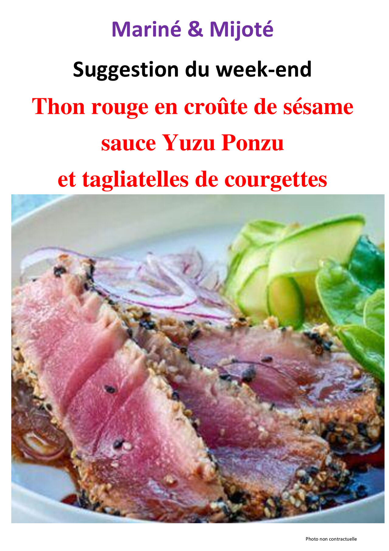 Suggestion du week-end 19 et 20 septembre 2026