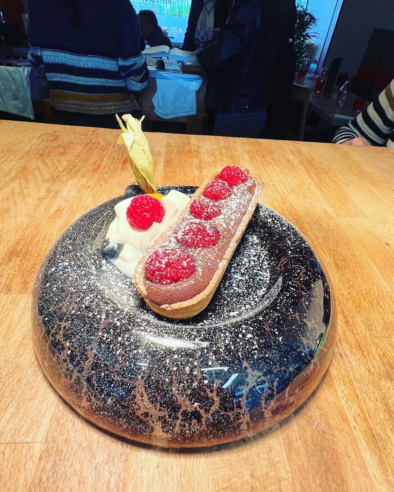 La tartelette chocolat framboises