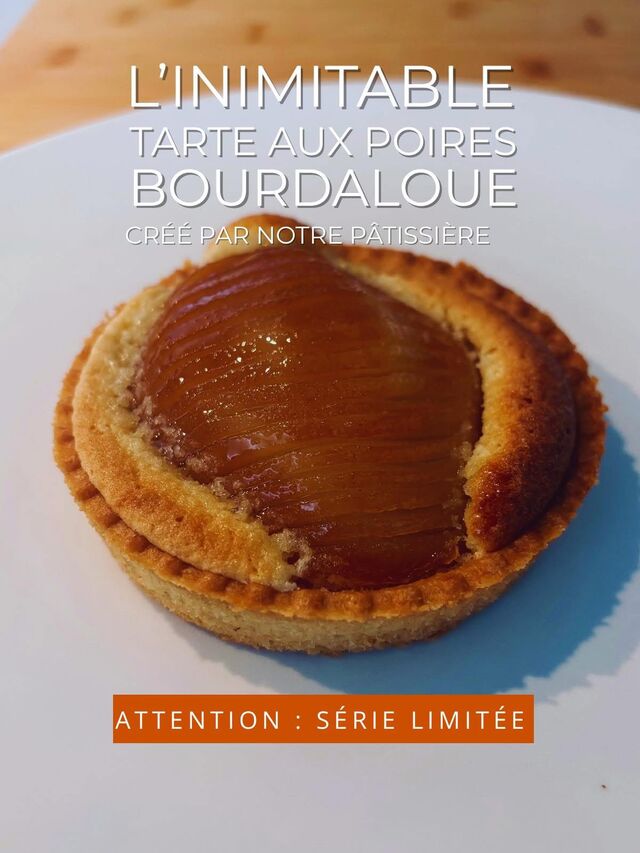 La tarte poire bourdaloue