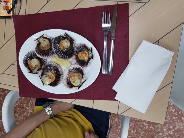 Zamburiñas a la plancha