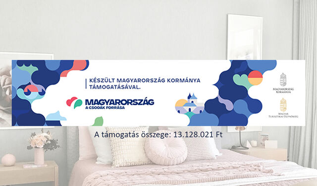 Panziónk megújult a Kisfaludy Turisztikai Fejlesztési Program keretin belül. Köszönjük Magyarország Kormánya Támogatását