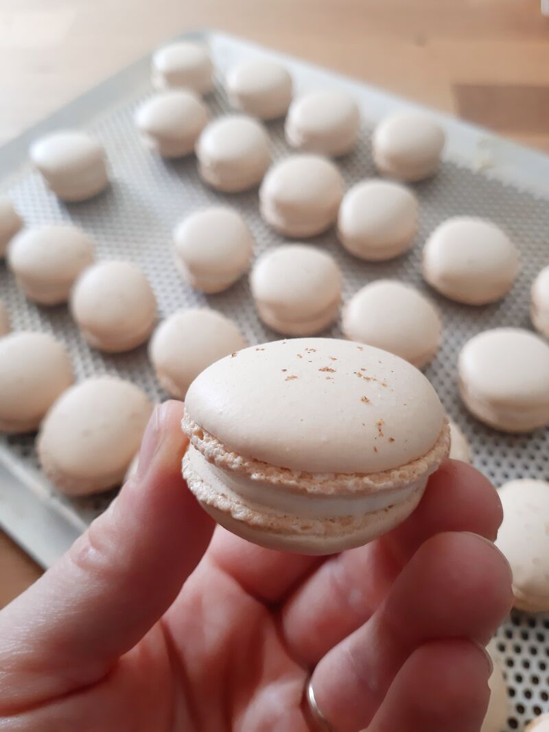 Macaron vanille fève de Tonka