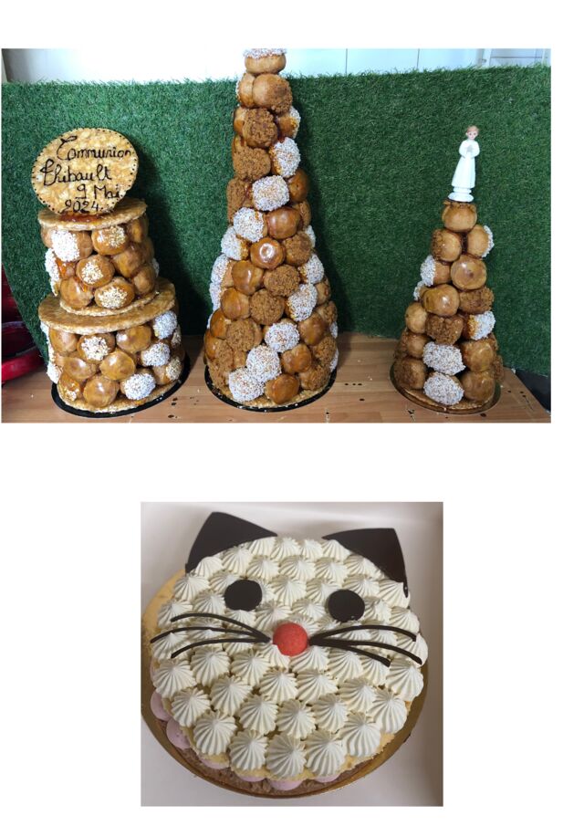 Pièce montée et cat cake