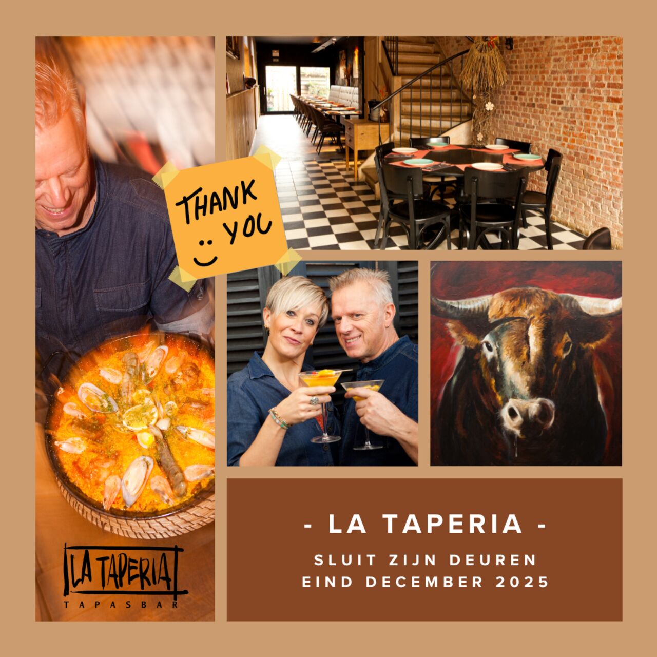 La Taperia sluit zijn deuren eind december.