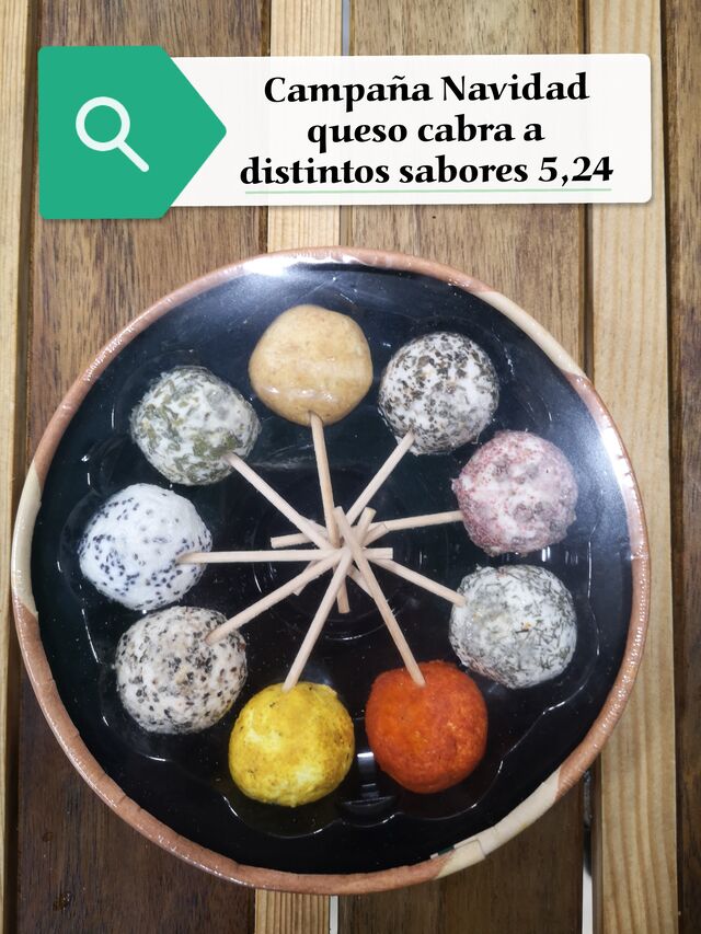 Bolas queso de cabra varios gustos