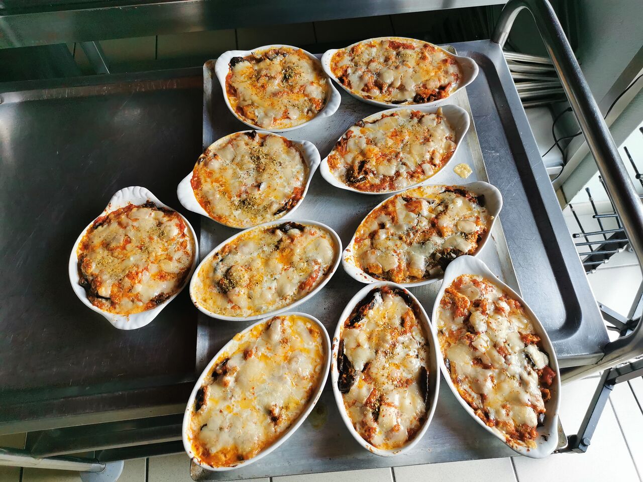 Gratin d'aubergine a la Parmiggiana