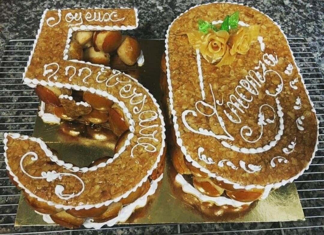 Pièce montée en chiffres, 10 personnes par chiffre