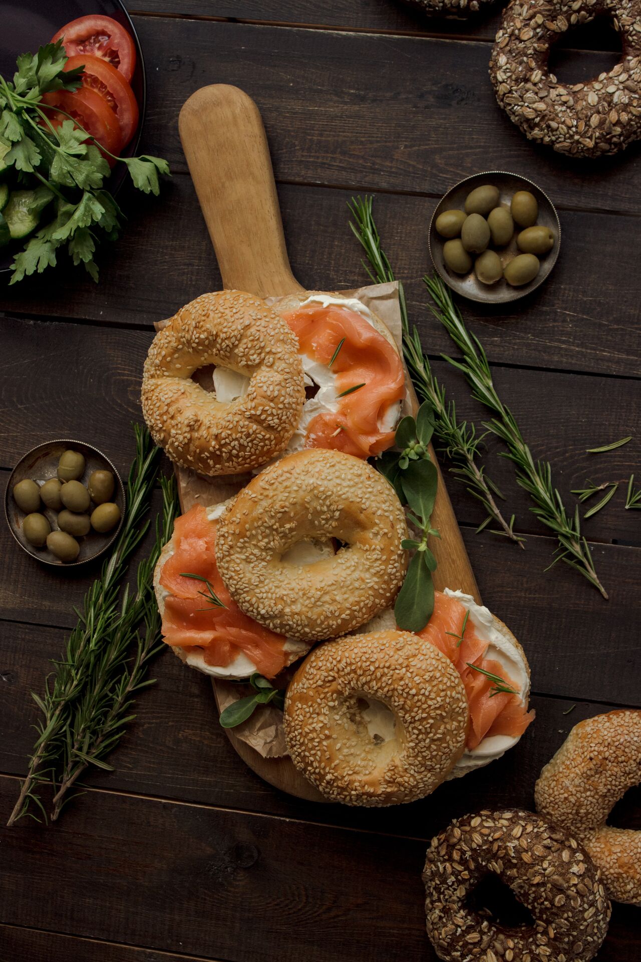 Nos bagels sont servis chauds ou frouds à la demande.