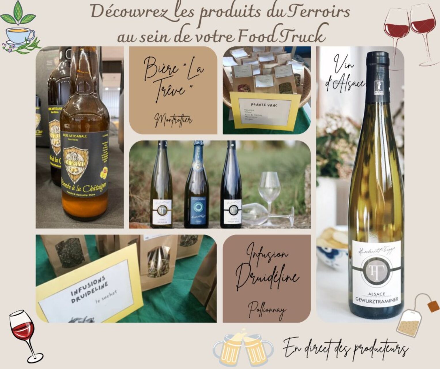 Produits du terroirs au sein de votre Food Truck