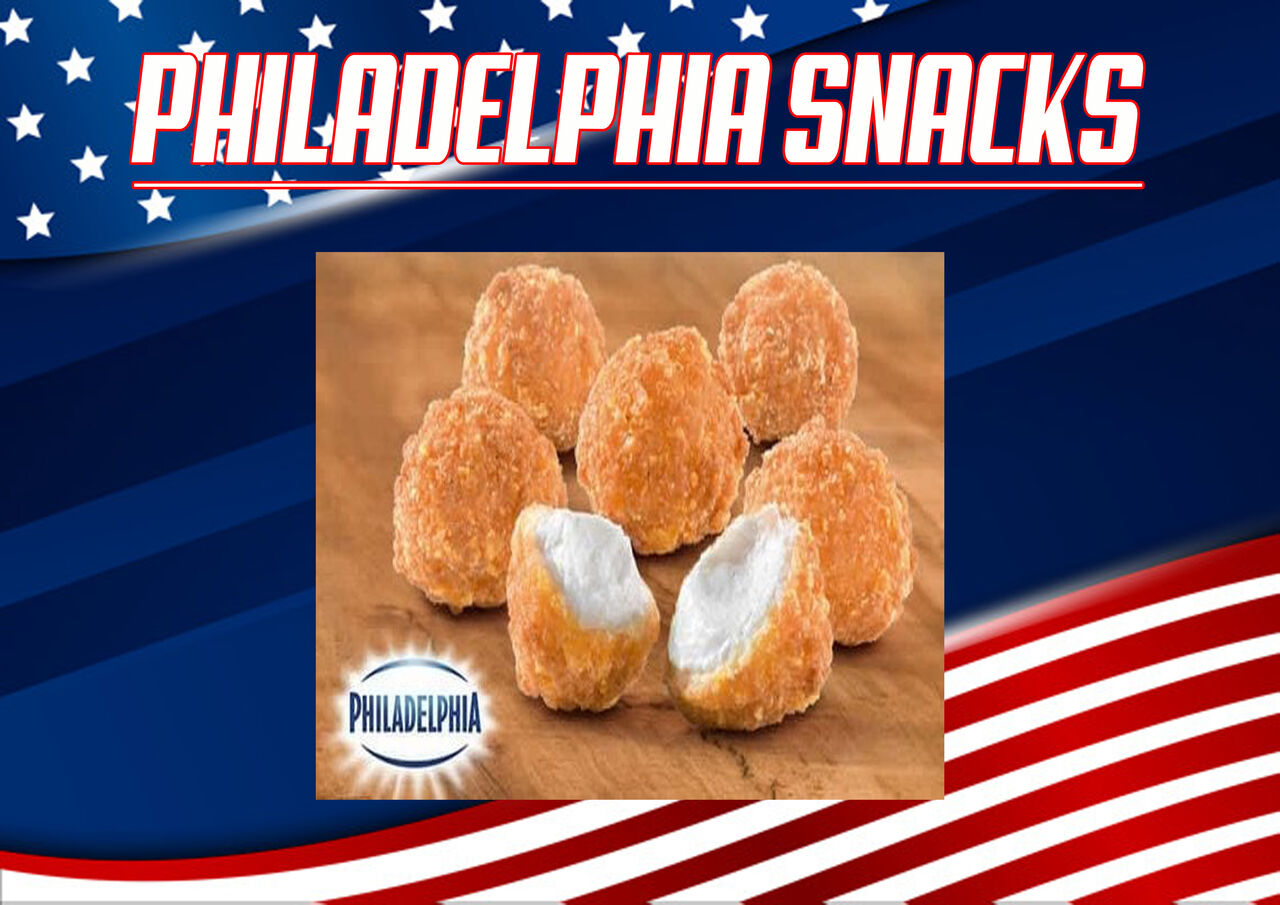 12 unidades de Bolitas de queso Philadelphia Rebozadas