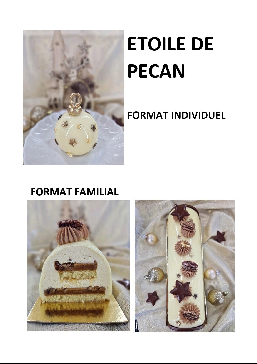 Bûche ETOILE DE PECAN