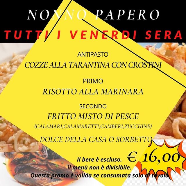Promo del venerdì sera!! 