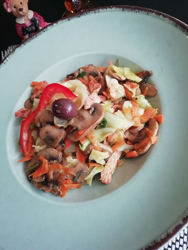 Frango com Cogumelos 