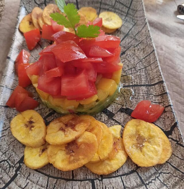 Tartar Tropical, una de nuestras opciones veganas.