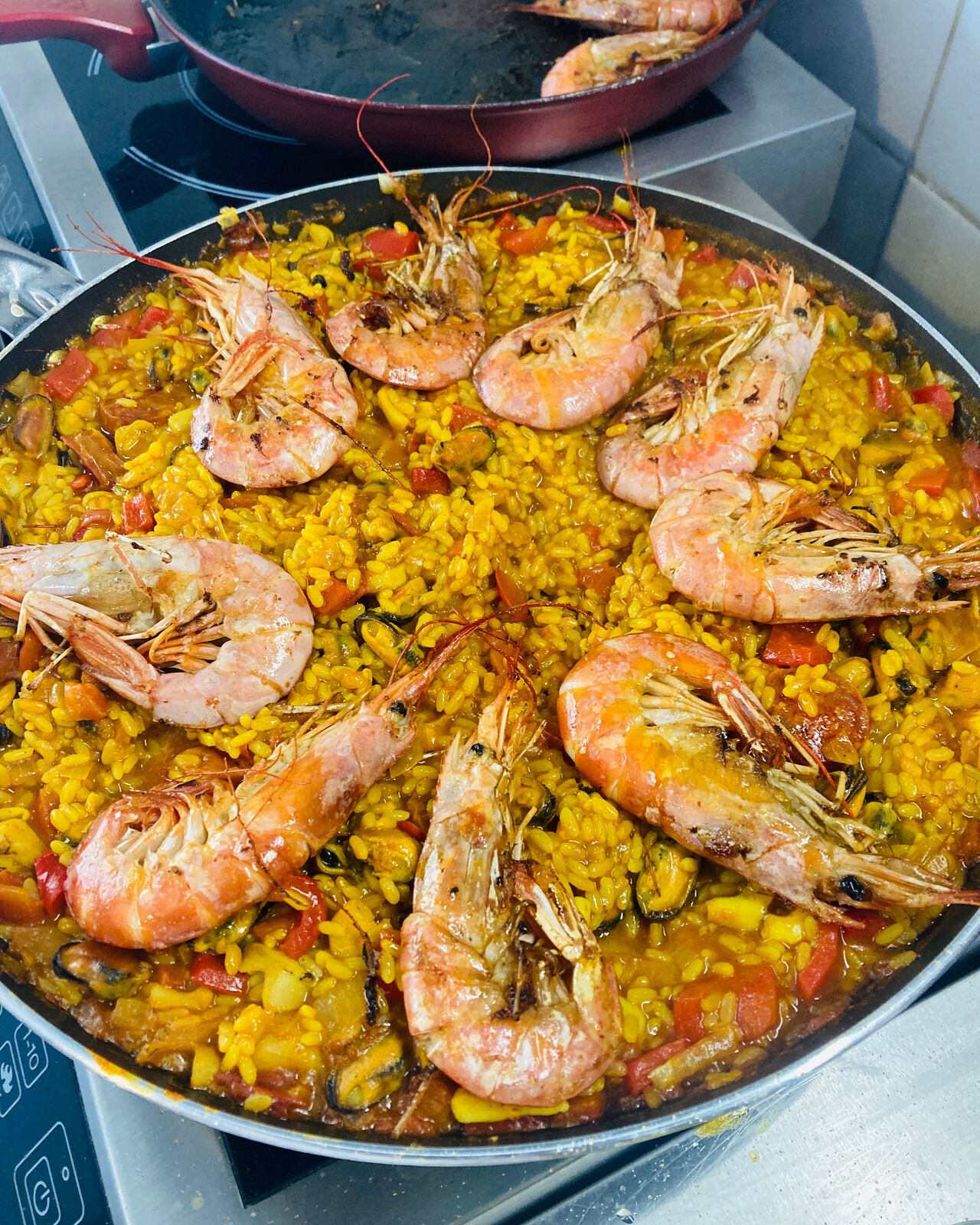 Paella de crustacés