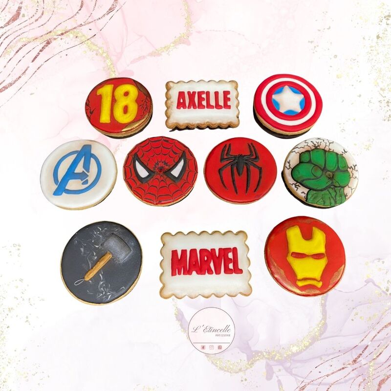 Sablés glaçage royal Thème Super-Héros