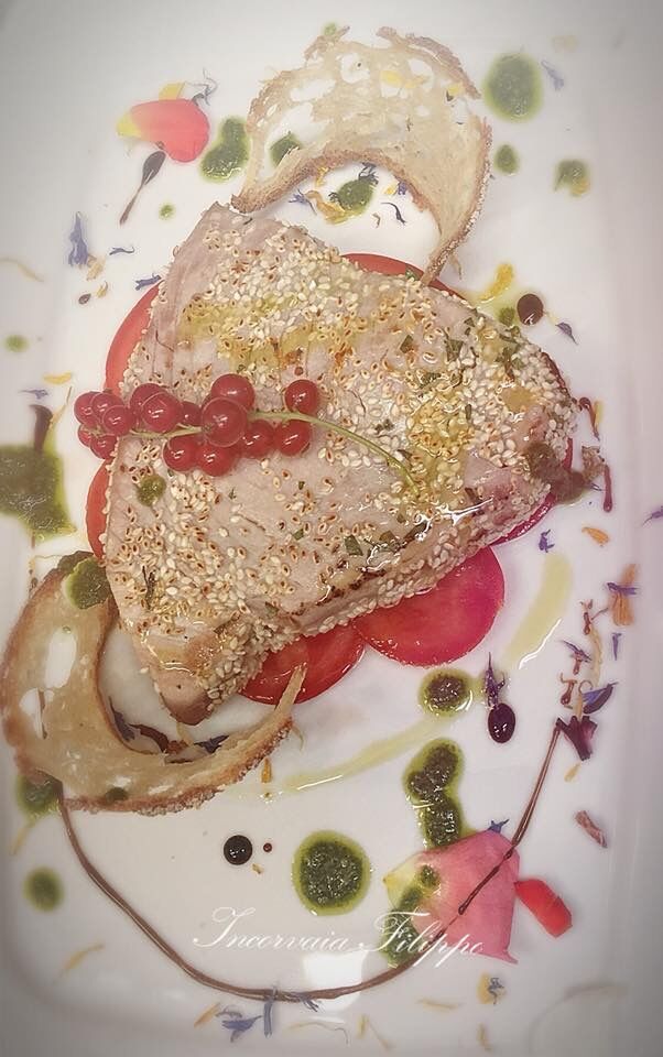 Thunfisch in sesamkruste