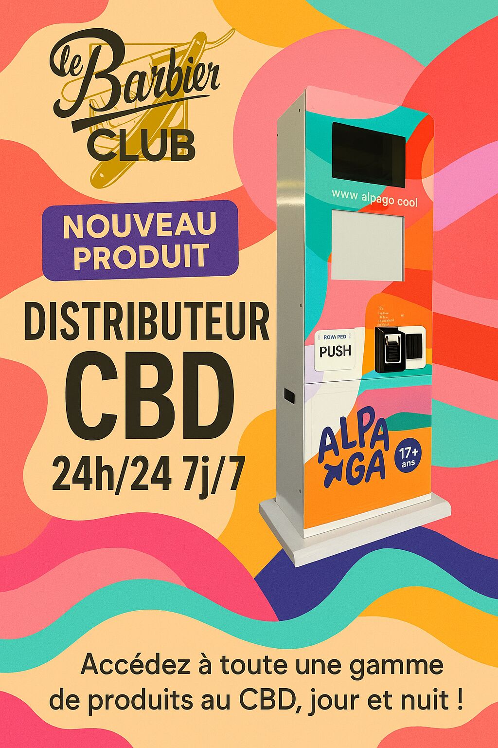 Distributeur CBD 24h/24 7j/7