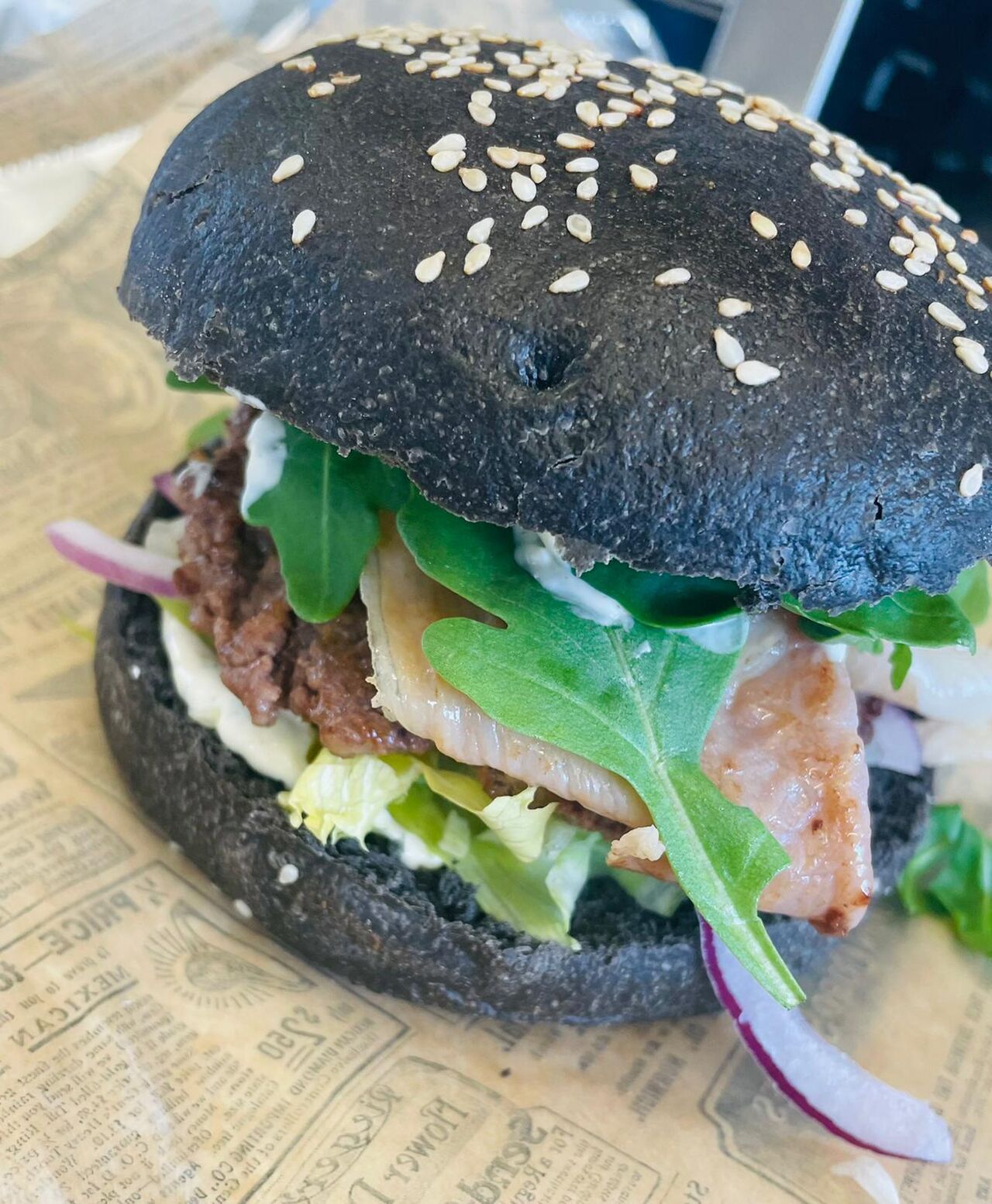 Burger au pain spécial