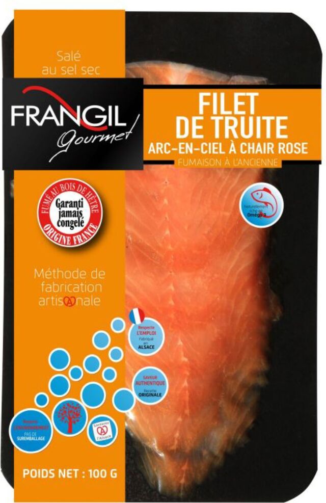 Filets de truite fumés à l'ancienne X 4 - 100gr - 10,65€