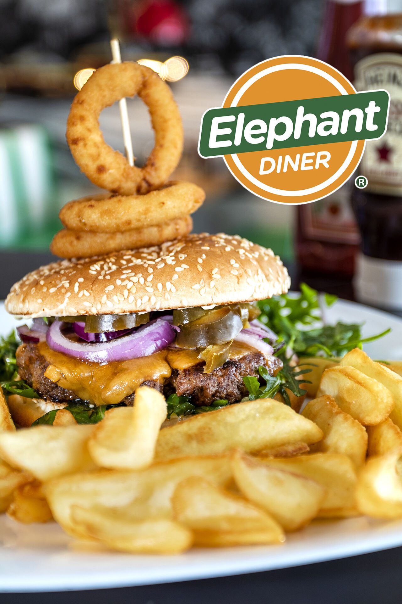 Alabama burger s jalapeňos..