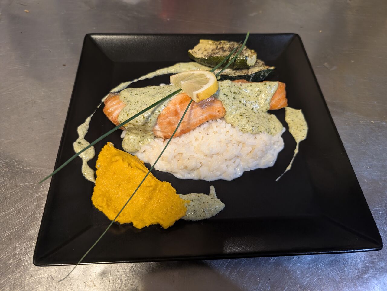 Risotto de saumon