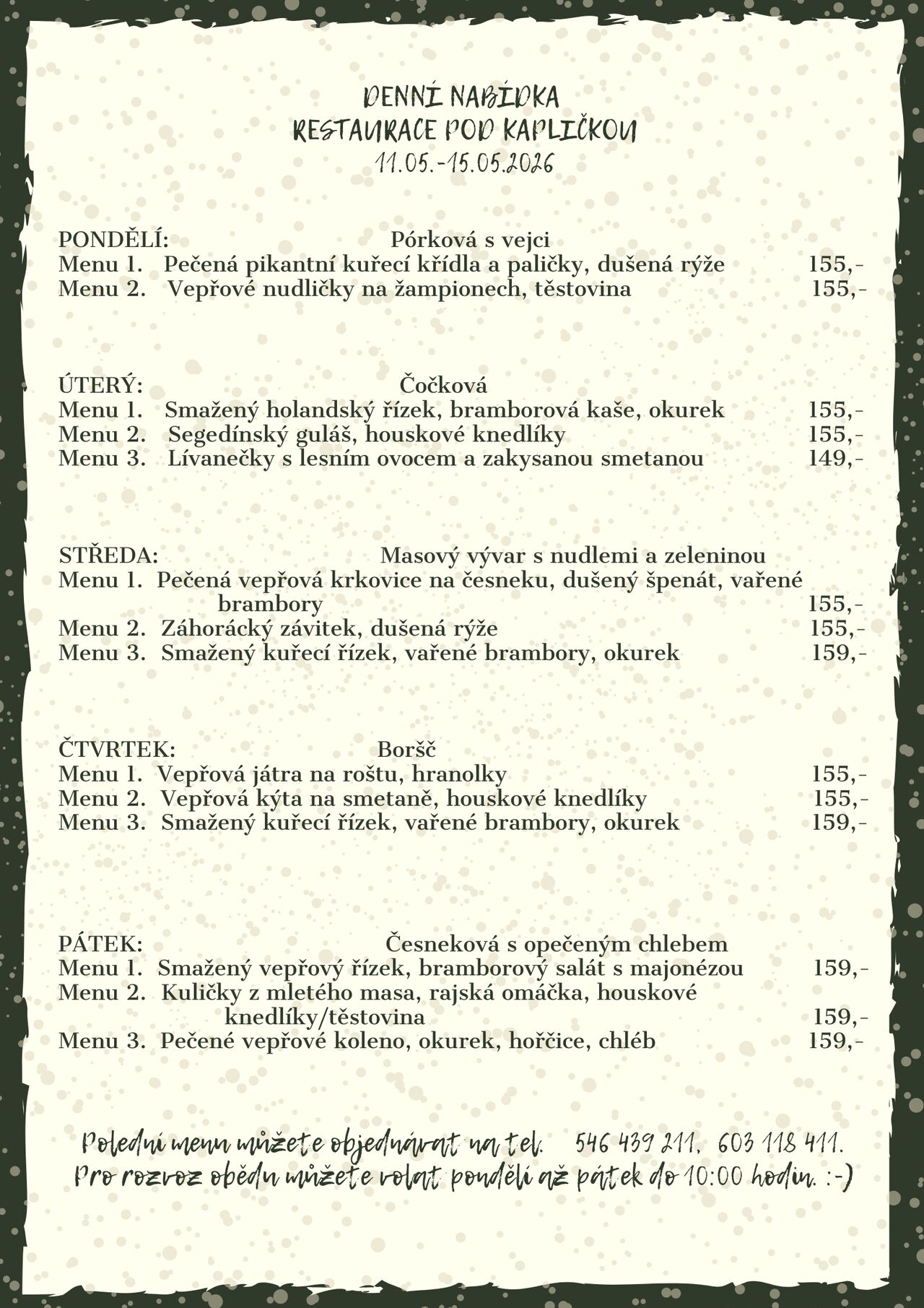 Denní menu