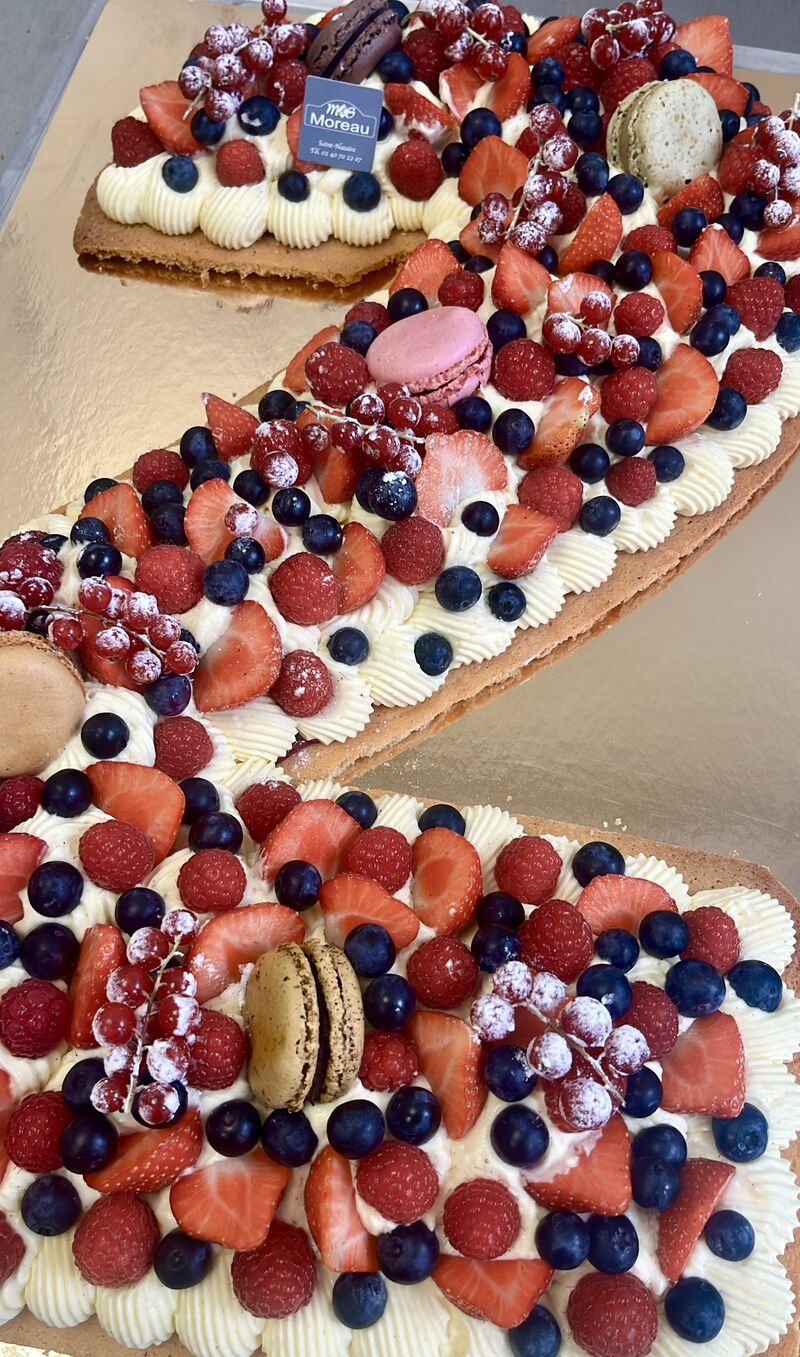 Number cake aux fruits