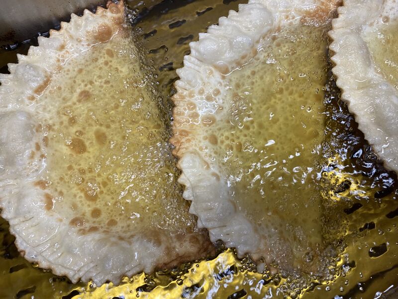 Chebureki in process..