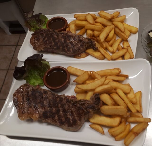 Faux filet vbf, frites