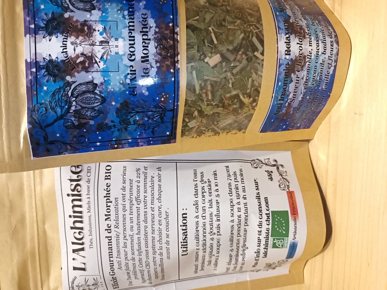 une gammes de tisanes 