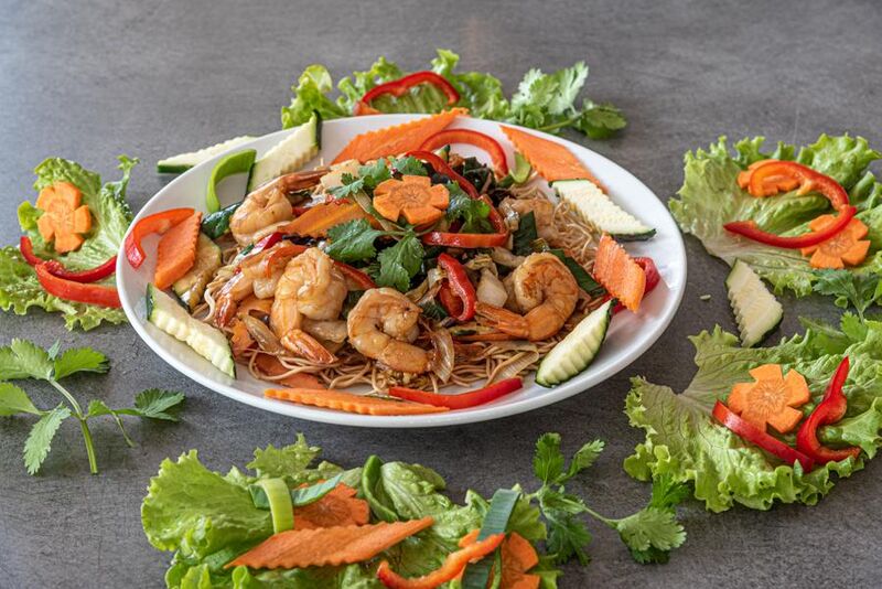 Nouilles aux crevettes