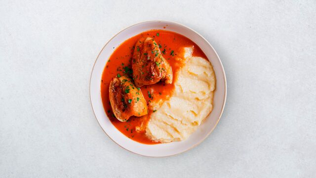 Punjena paprika s pire krumpirom