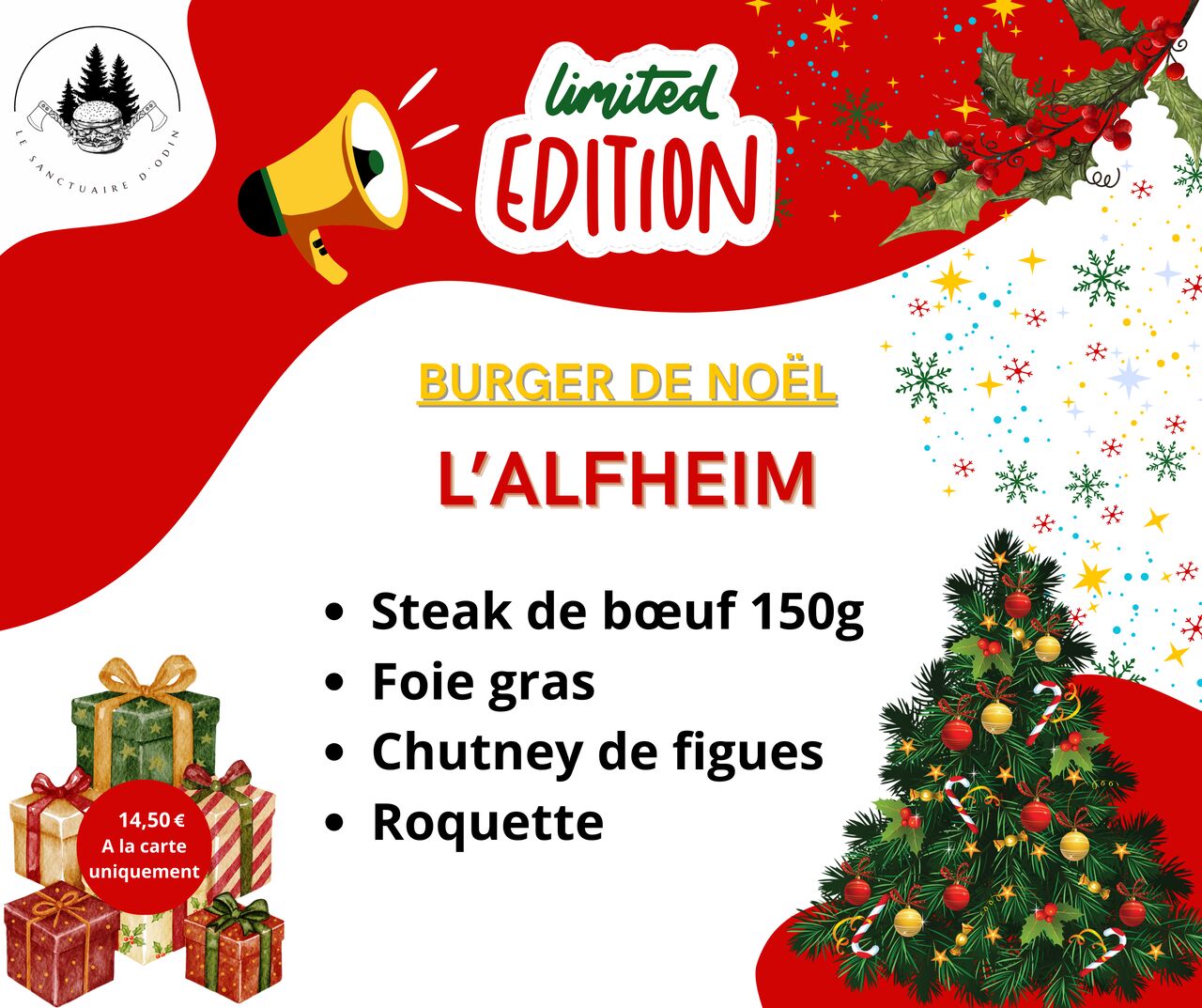 BURGER DE NOËL - toujours disponible !