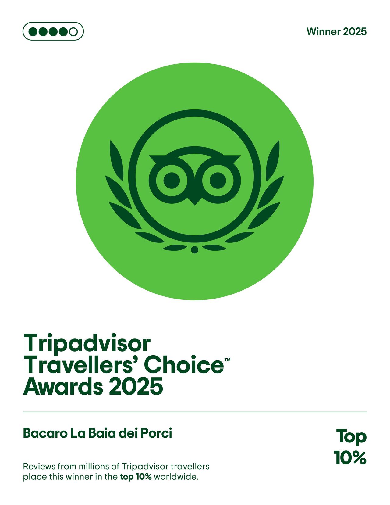 Tripadvisor - Travellers' Choice Awards 2025