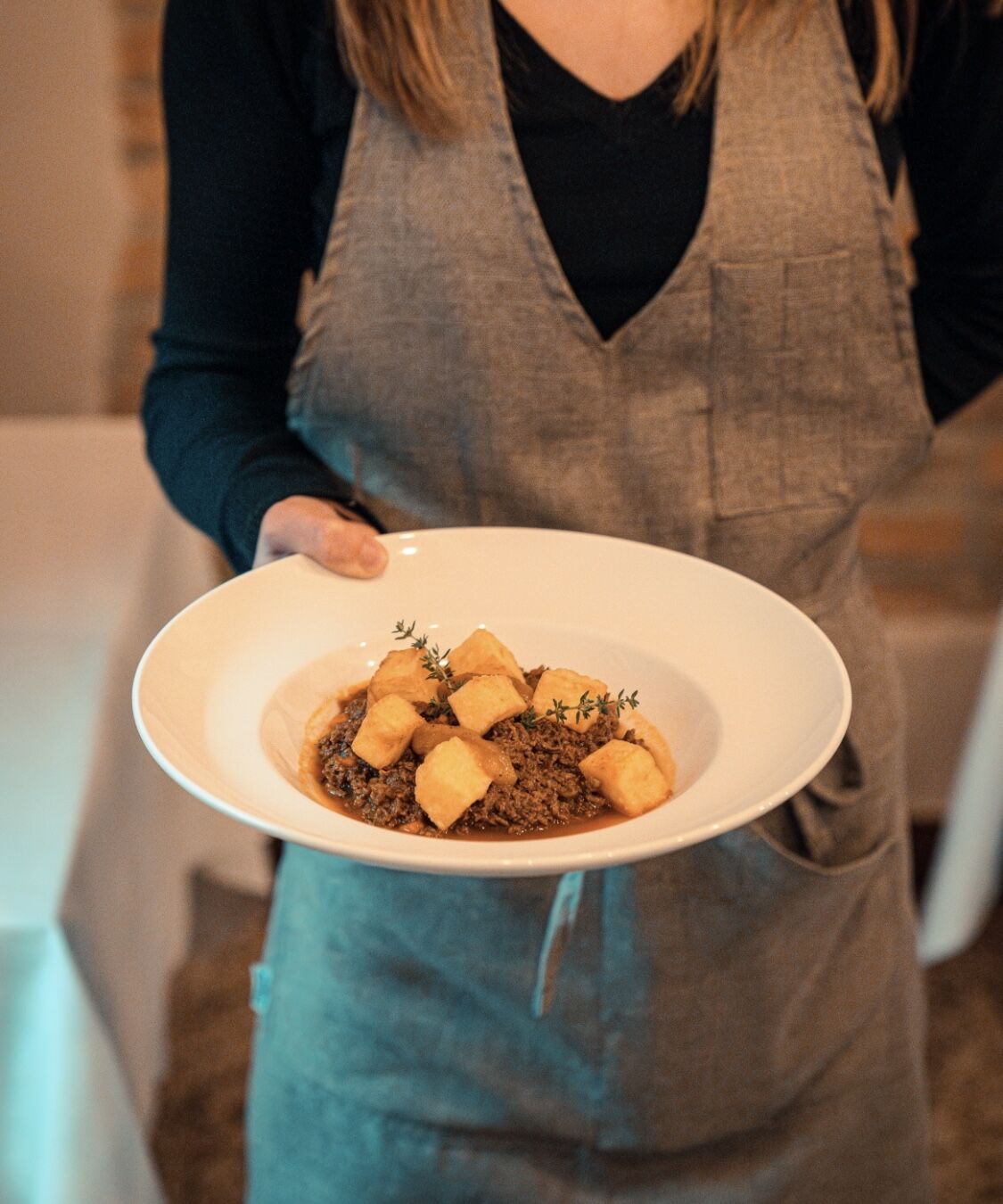 Picüla di cavallo con polenta fritta