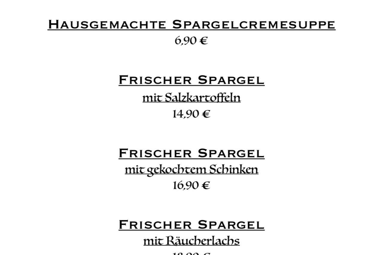 Spargelwochen bei Wienges