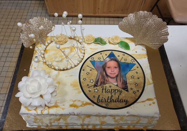 Gâteau avec photo personnalisable 