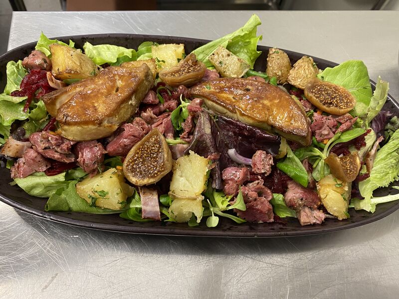 Grande salade Gesiers & Foie Gras Poelé