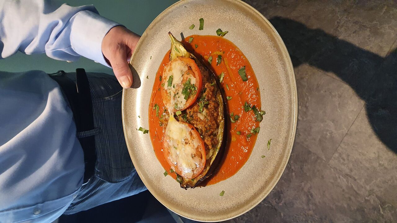 Gefüllte Zucchini