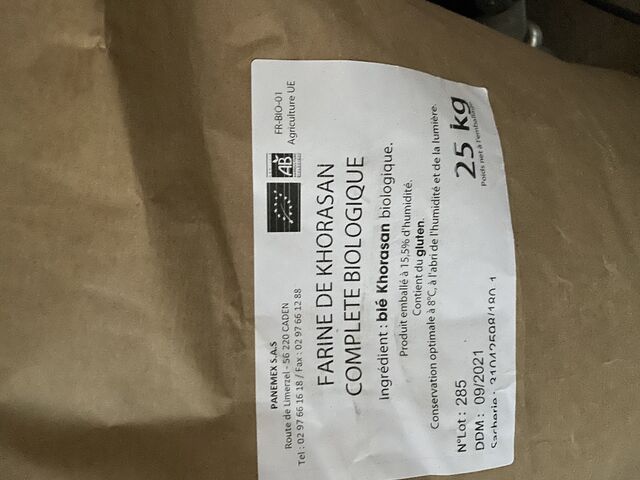 Farine de Khorasan (Kamut) totalement Bio et très pauvre en gluten