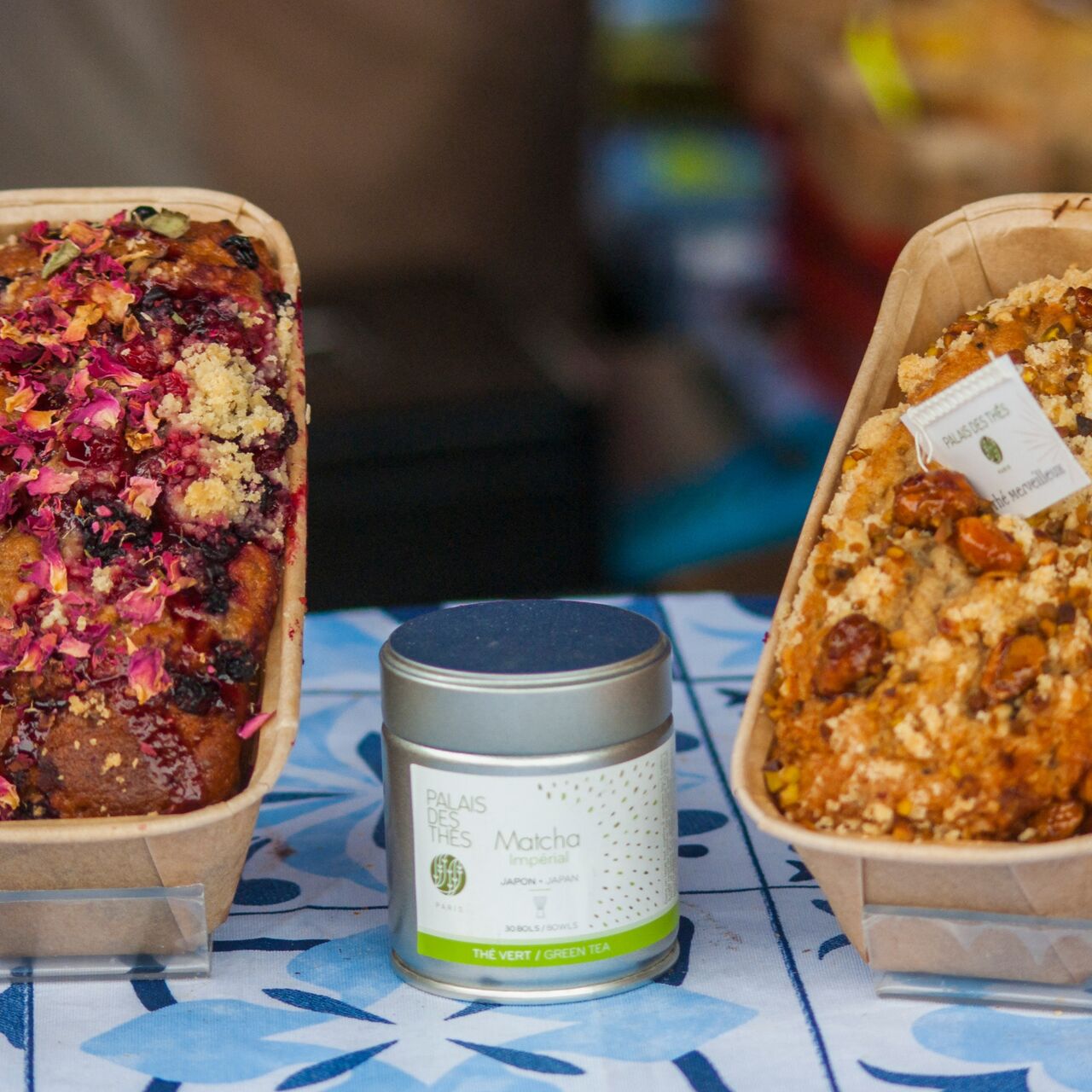 Cake sucré à base d'infusion spécial palais du thé