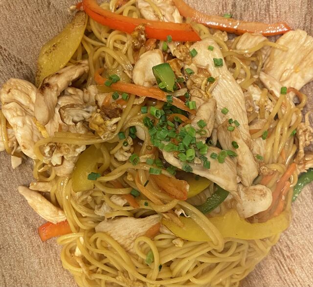 Nouilles thaï au poulet
