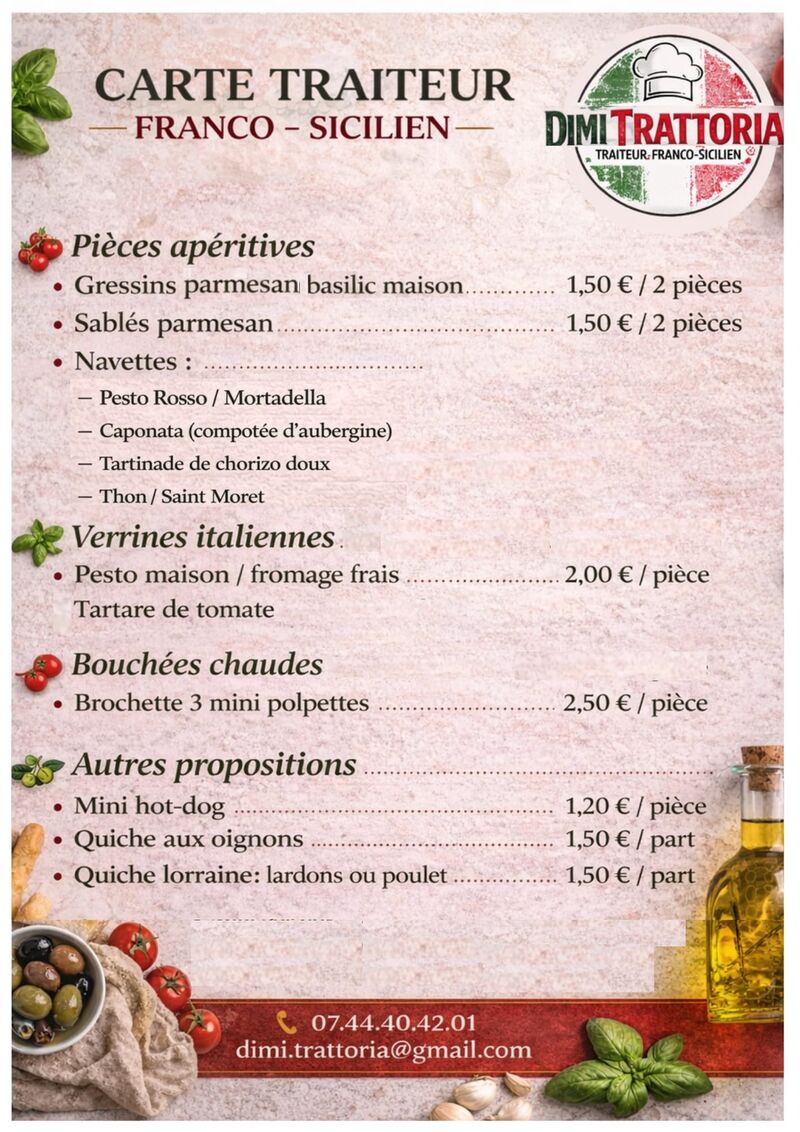 Nos pièces apéritives