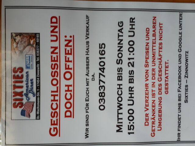 Die aktuellen Öffnungszeiten