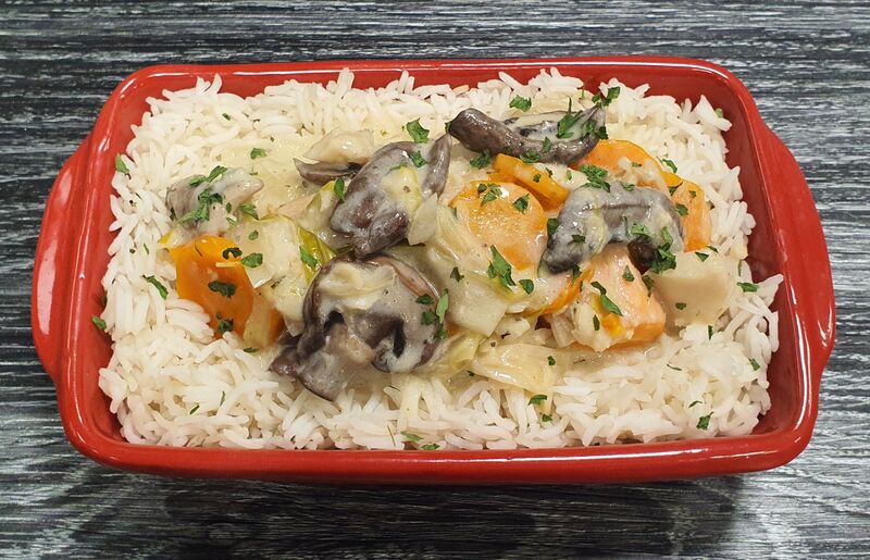 Blanquette de poissons et riz basmati