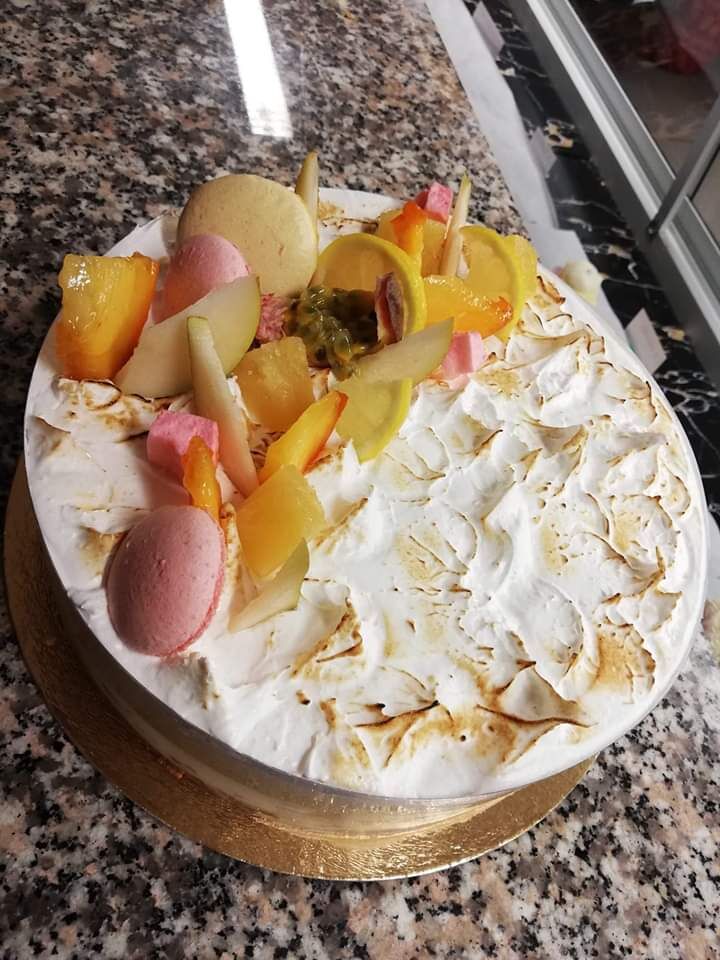 Omelette norvégienne framboise/vanille