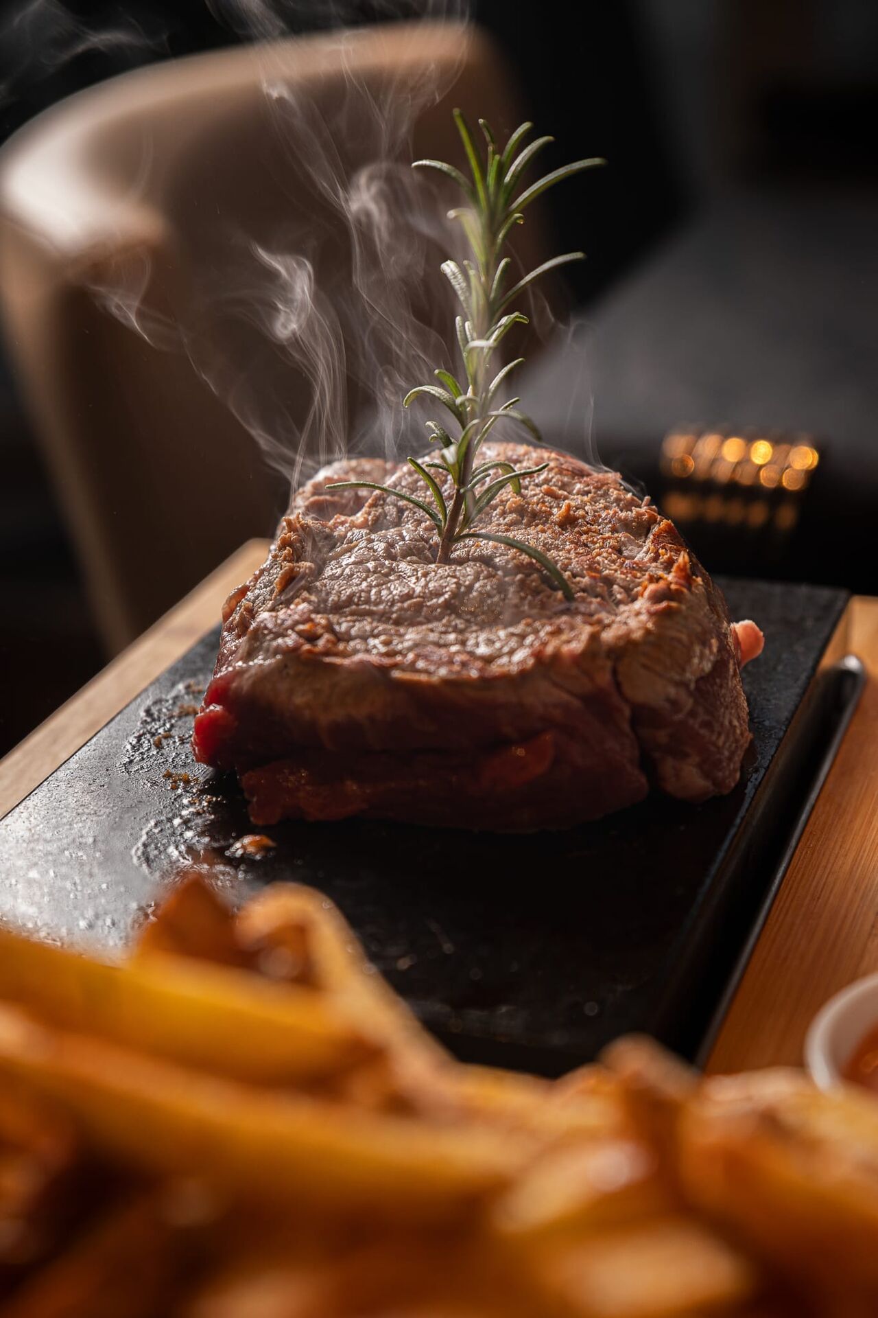 Viande sur ardoise
