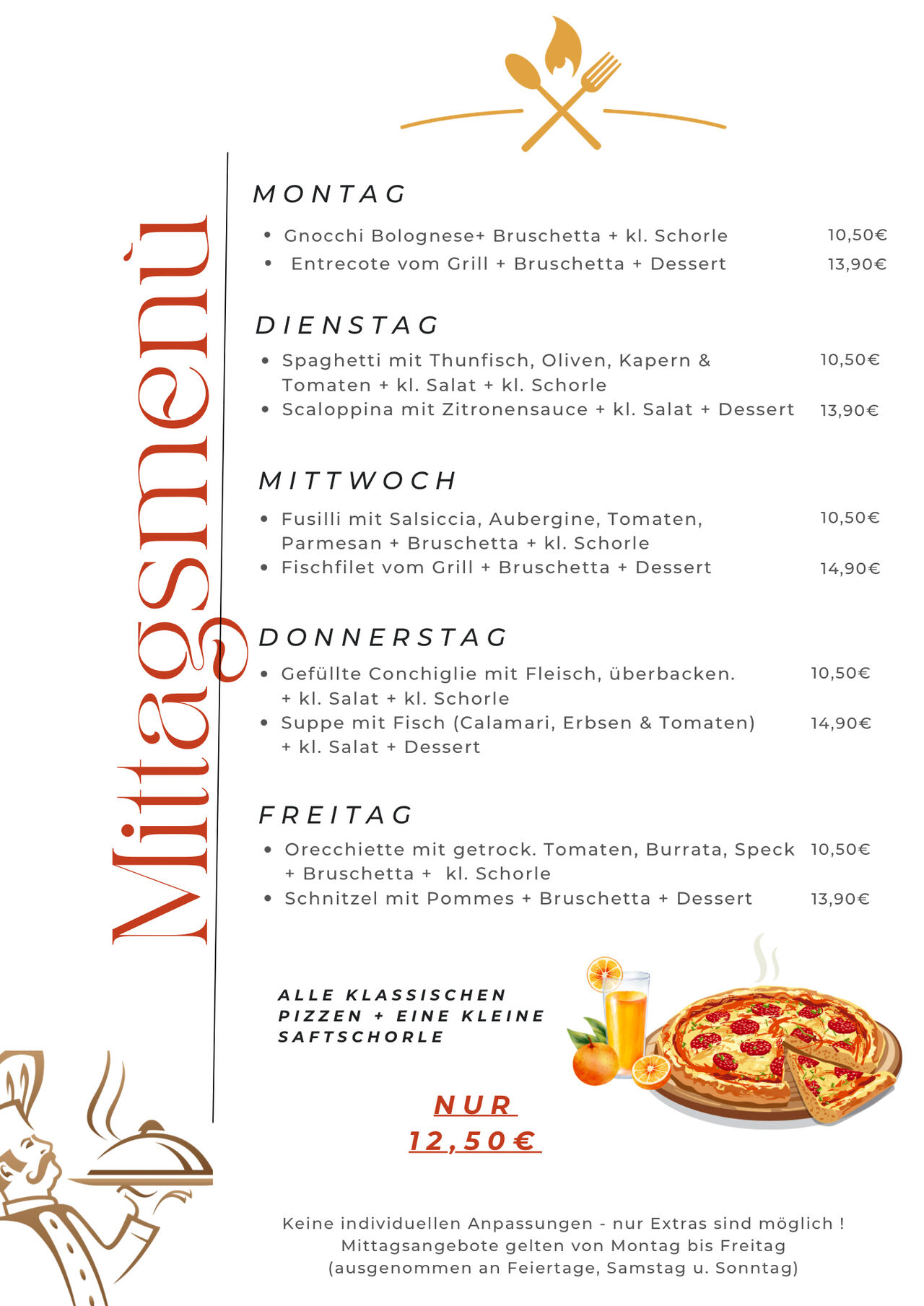 Mittagsmenu