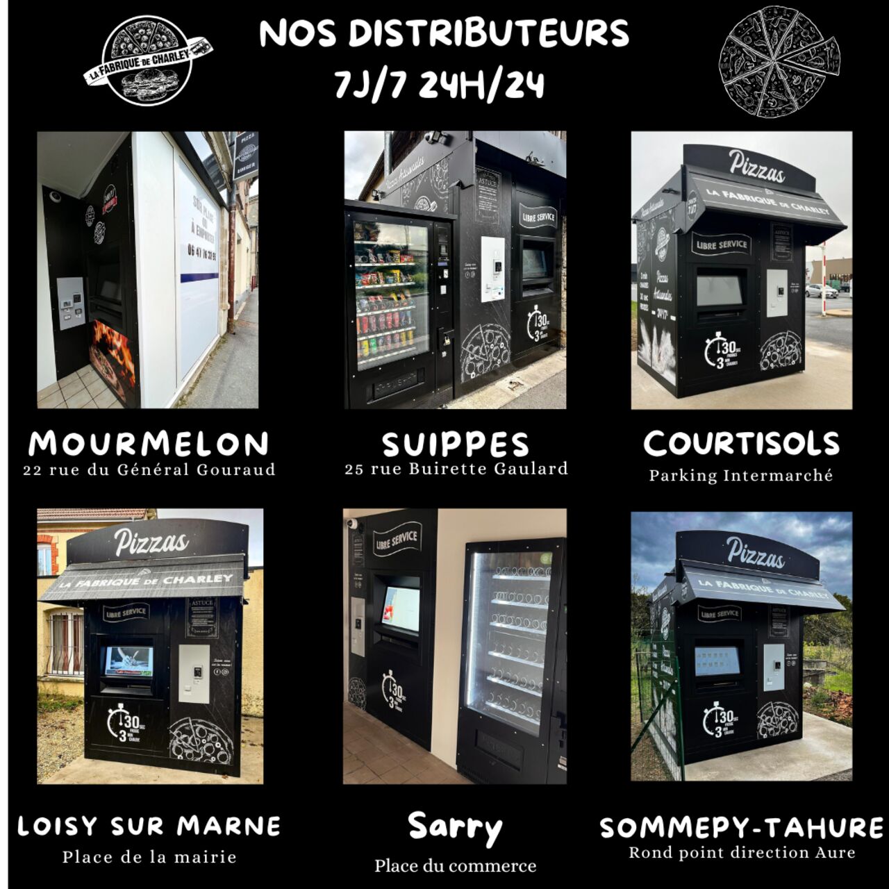Nos distributeurs à pizzas